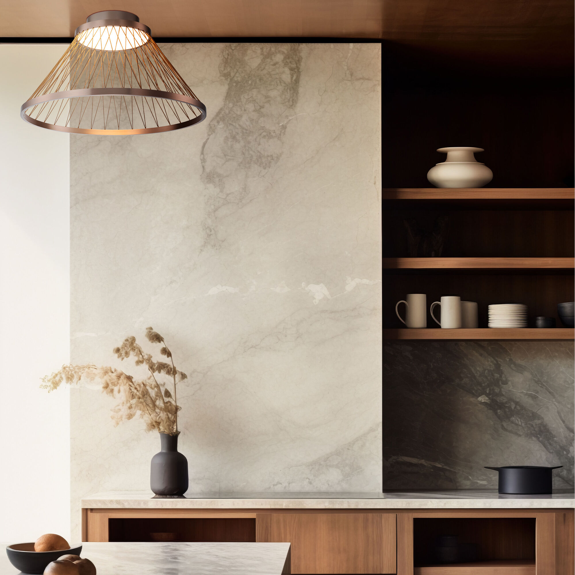 Люстра Eurosvet 40019/1 LED коричневый