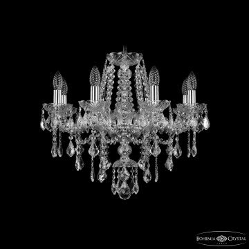 Люстра хрустальная 1415/8/200 Ni Leafs-Лист Bohemia Ivele Crystal Люстра Bohemia Ivele Crystal 1415/8/200 Ni Leafs