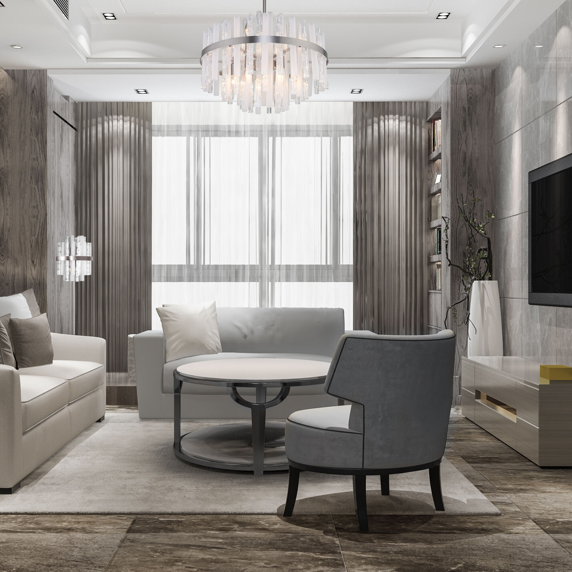 Торшер Bogate's 01110/4 никель