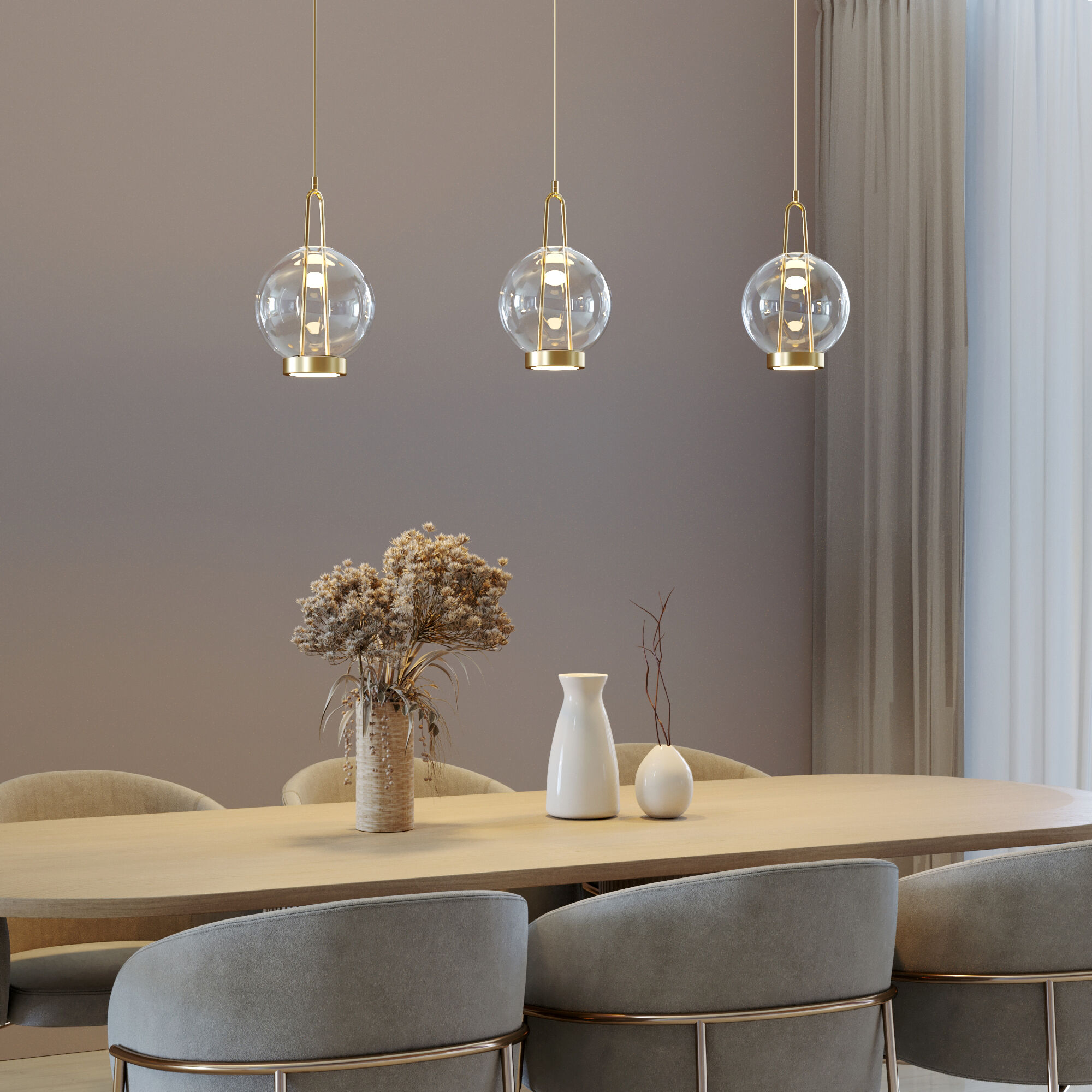 Светильник Eurosvet 50267/1 LED латунь