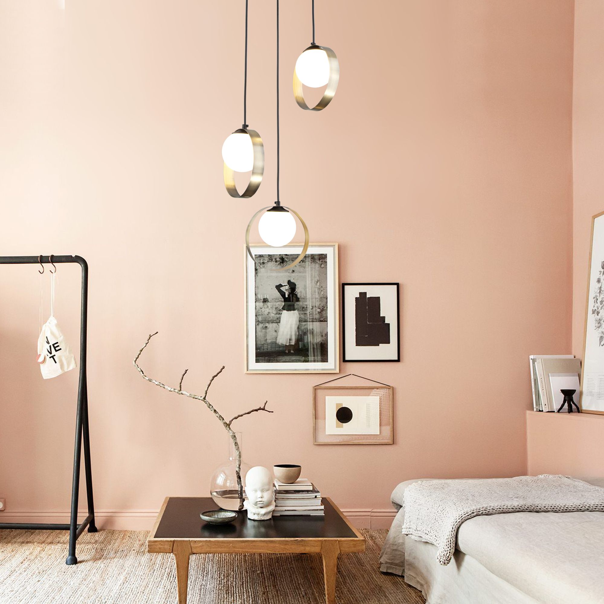 Люстра Eurosvet 50205/3 черный/бронза