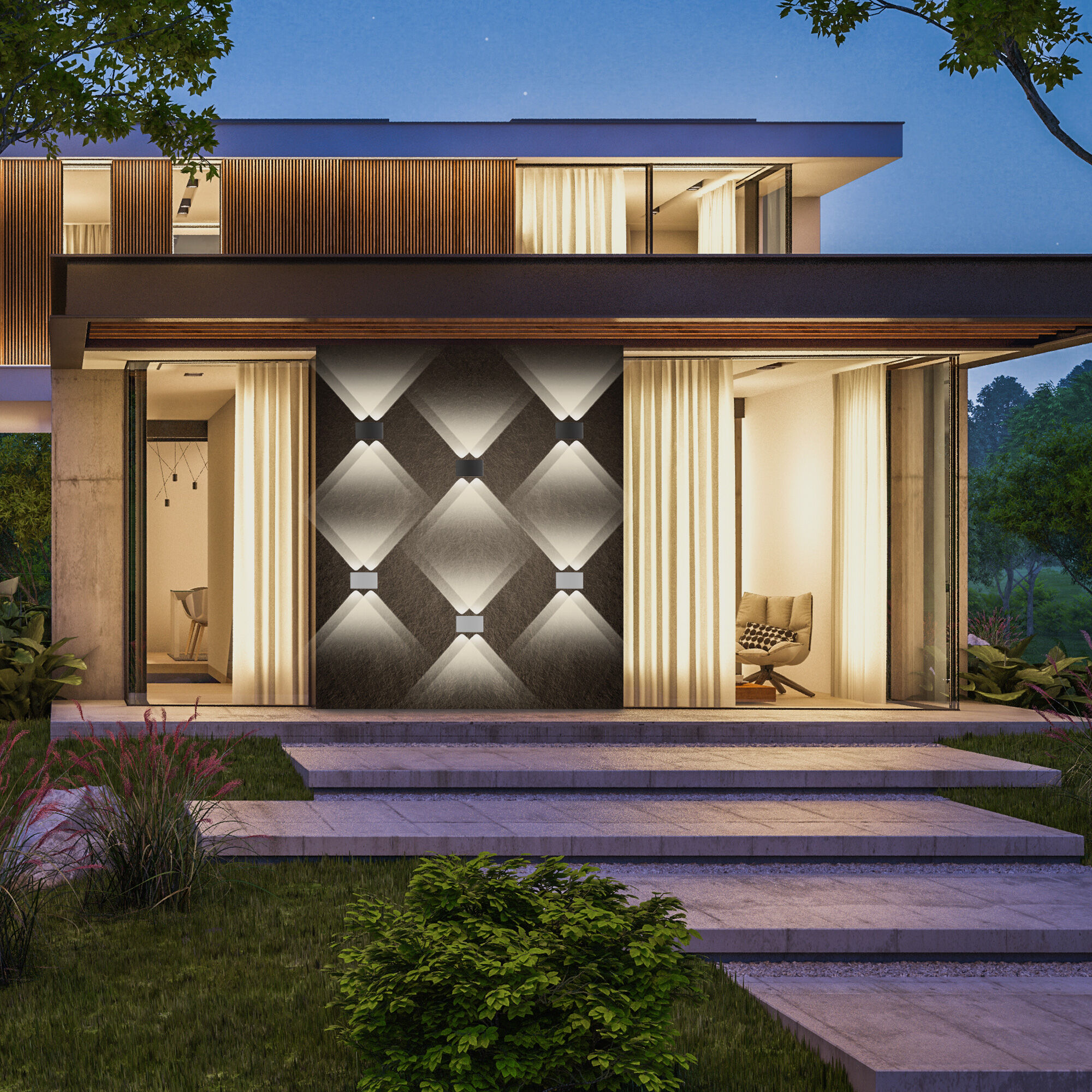 Уличный светильник настенный Elektrostandard 1555 TECHNO LED