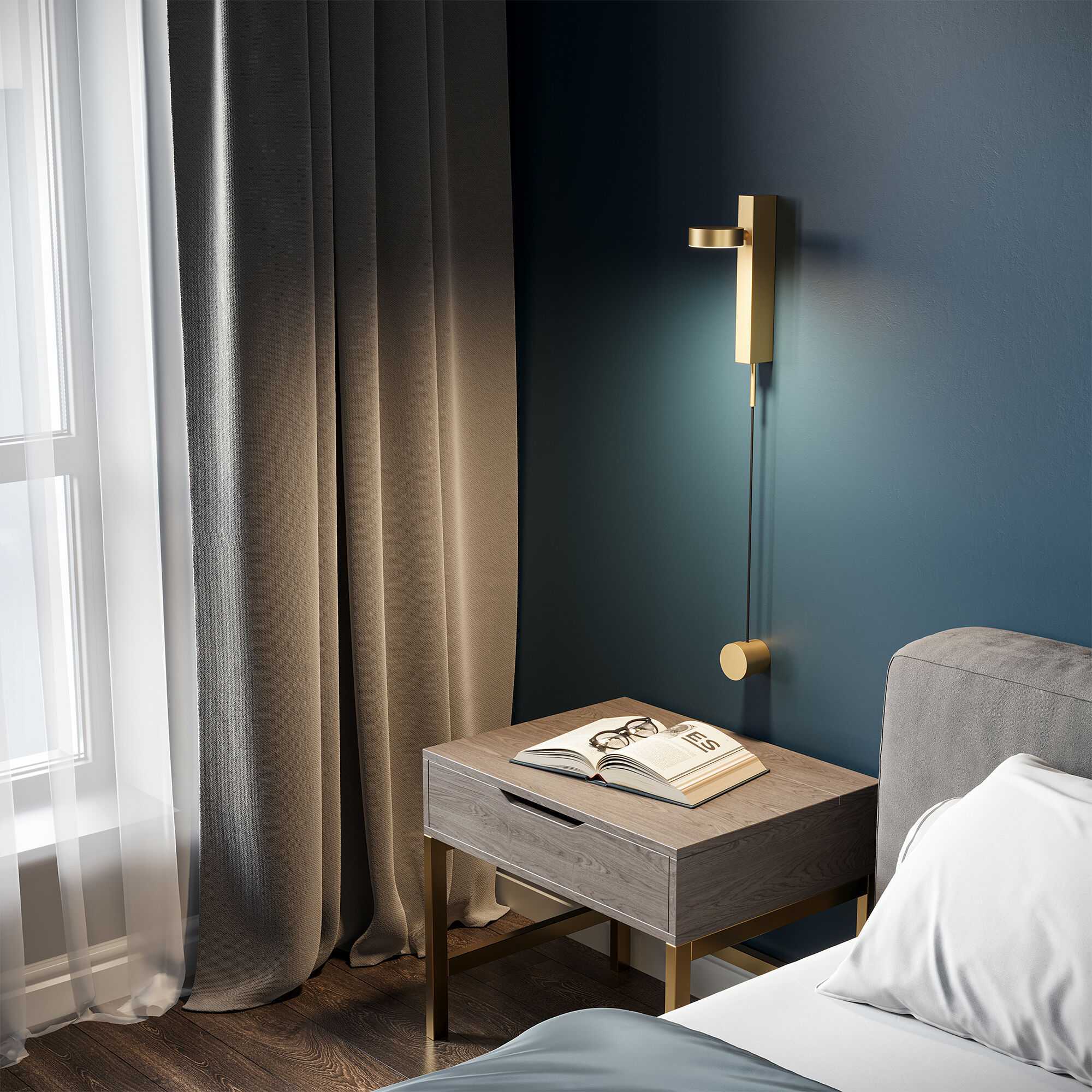 Интерьерная подсветка Elektrostandard 40112/LED латунь