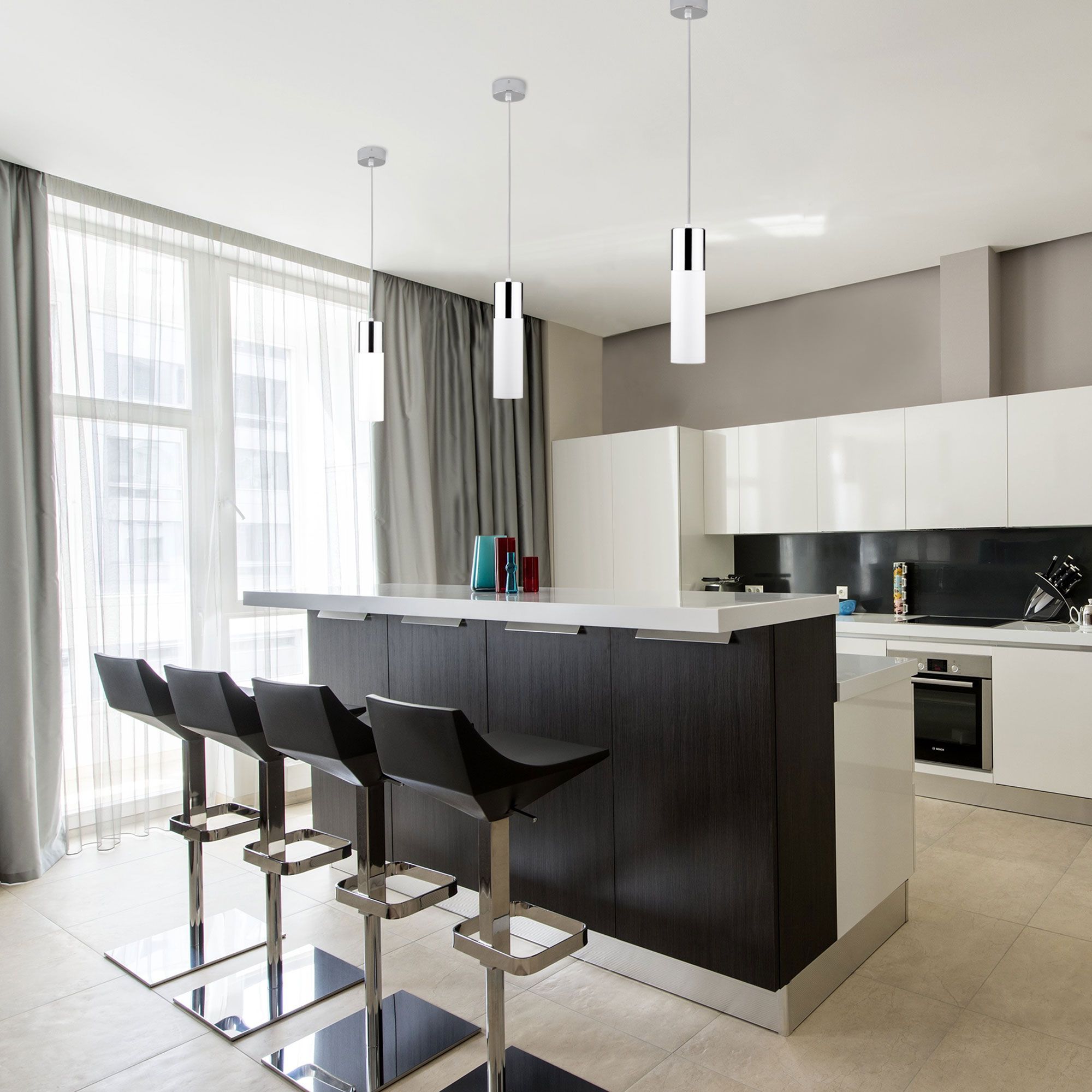 Eurosvet 50135/1 LED хром/белый