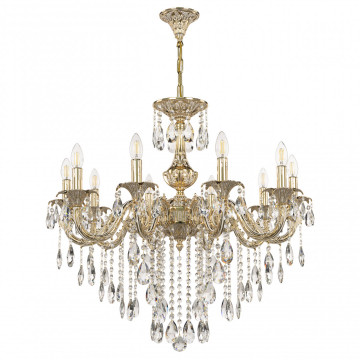 Люстра с хрустальными подвесками AL79101/10/250 B GW Bohemia Ivele Crystal Люстра  AL79101/10/250 B GW