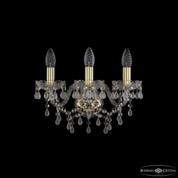 Бра хрустальные 1410B/3/141 G V0300 Bohemia Ivele Crystal Бра на 3 и более ламп Bohemia Ivele Crystal 1410B/3/141 G V0300