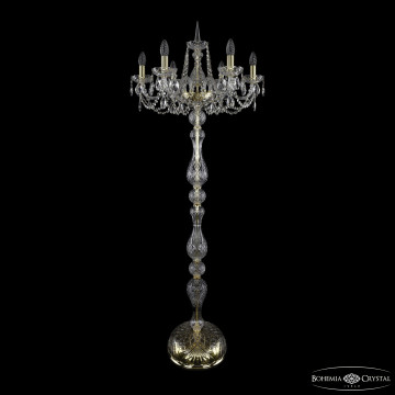 Торшер хрустальный 1402T1/6/195-160 G Торшер на 2 и более ламп Bohemia Ivele Crystal 1402T1/6/195-160 G