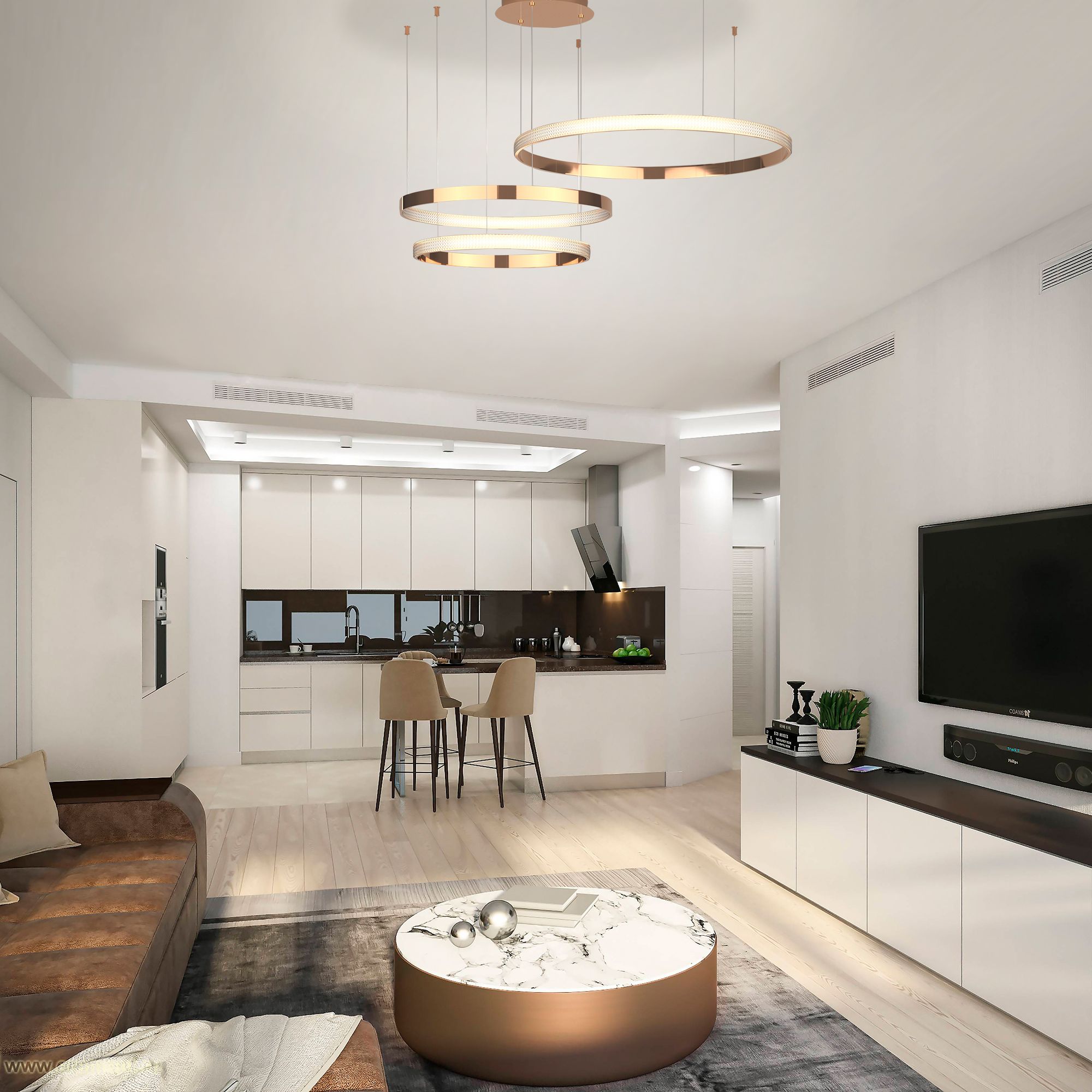 Люстра Eurosvet 90175/3 медный