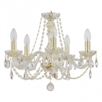 Люстра хрустальная 105/5/165 G Bohemia Ivele Crystal Люстра  105/5/165 G