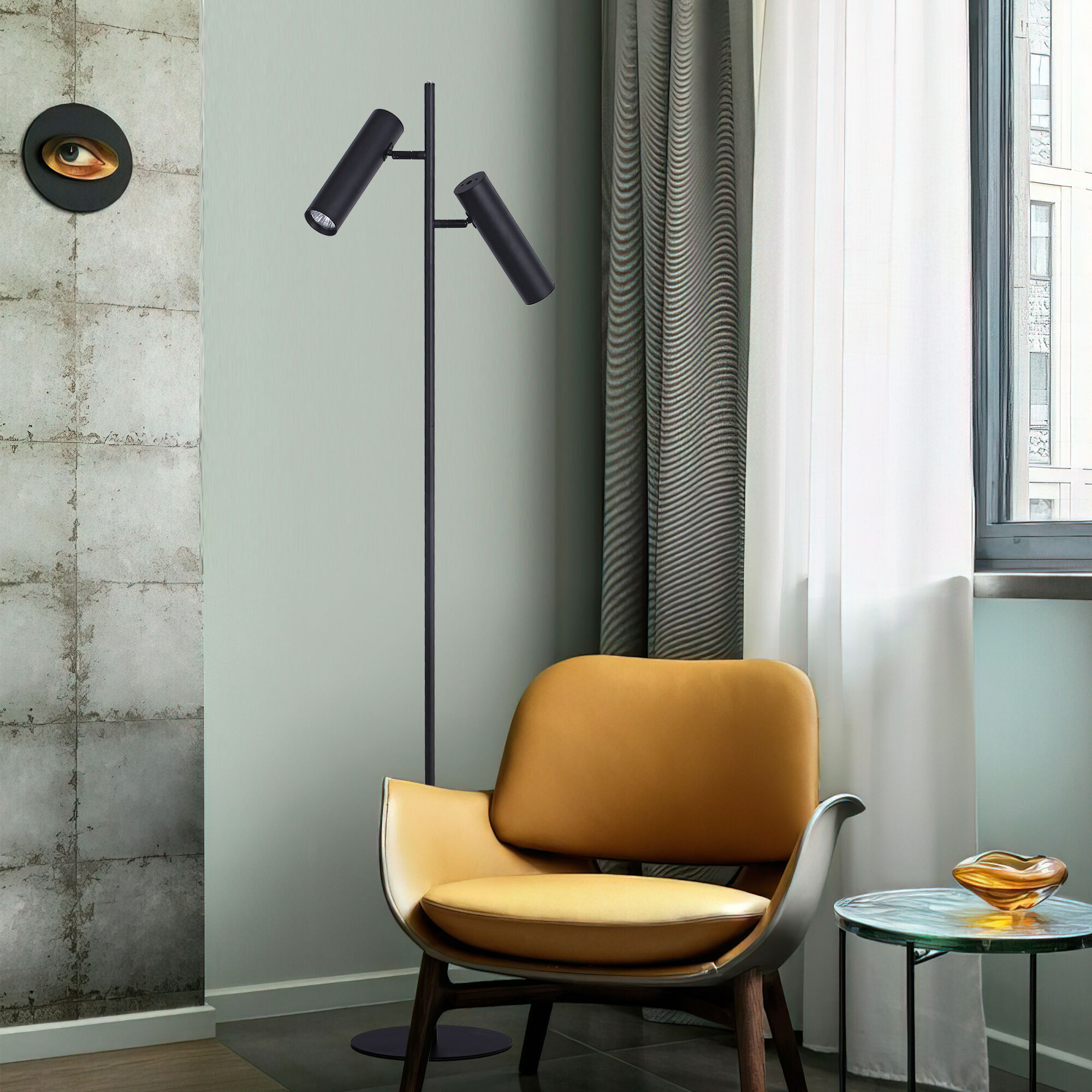 Торшер Eurosvet 01087/2 черный