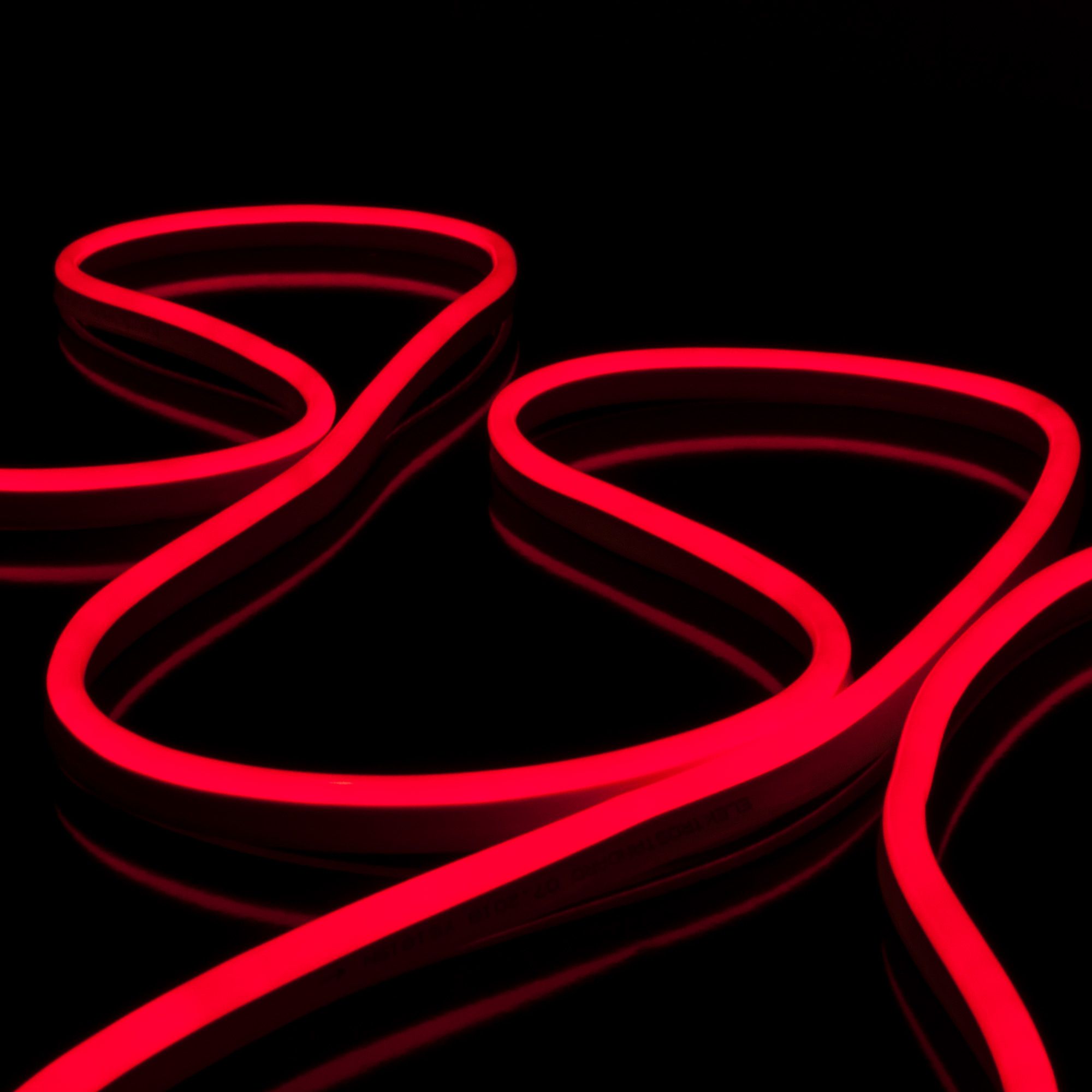 Уличный светильник Elektrostandard Гибкий неон 220V 9,6W 120Led 2835 IP67 односторонний красный, 50м