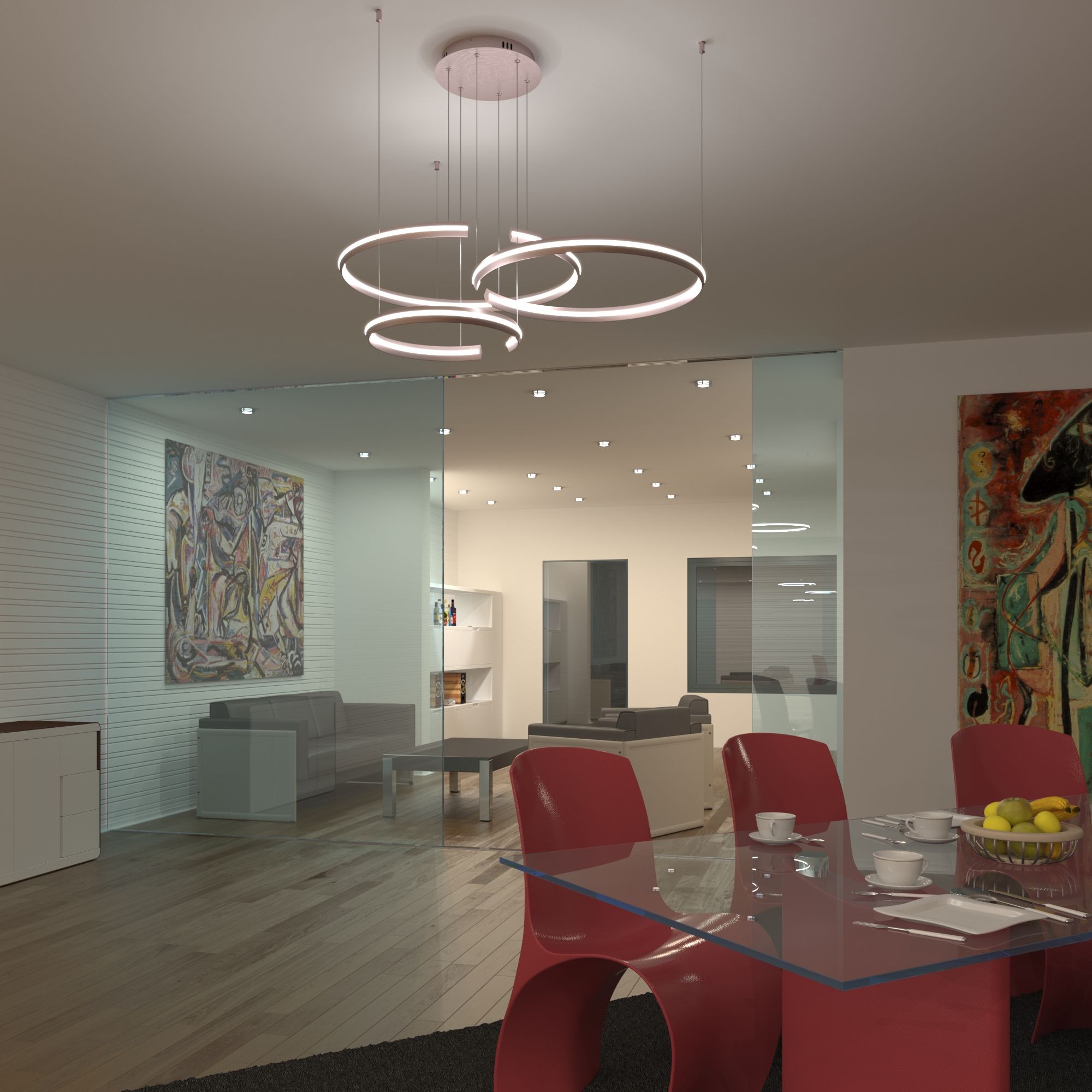 Люстра Eurosvet 90180/3 сатин-никель