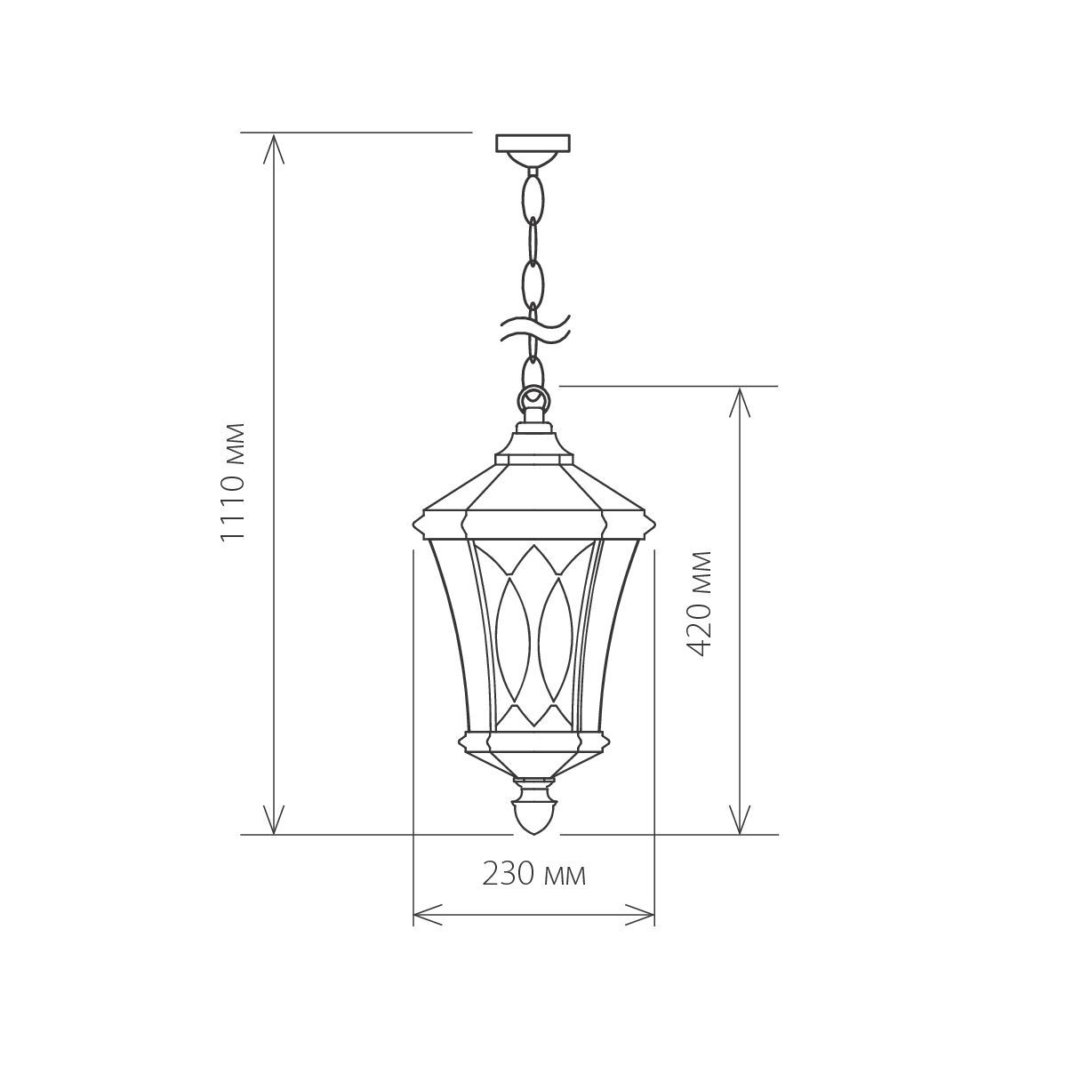 Уличный светильник Elektrostandard GLXT-1450H капучино