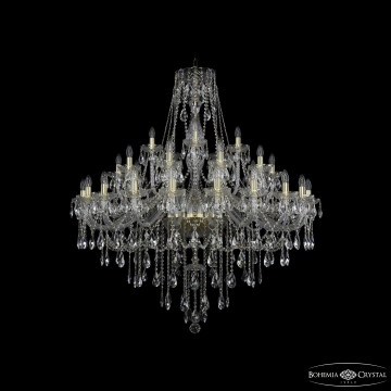 Люстра хрустальная 1415/20+10+5/460 G Люстра большая Bohemia Ivele Crystal 1415/20+10+5/460 G