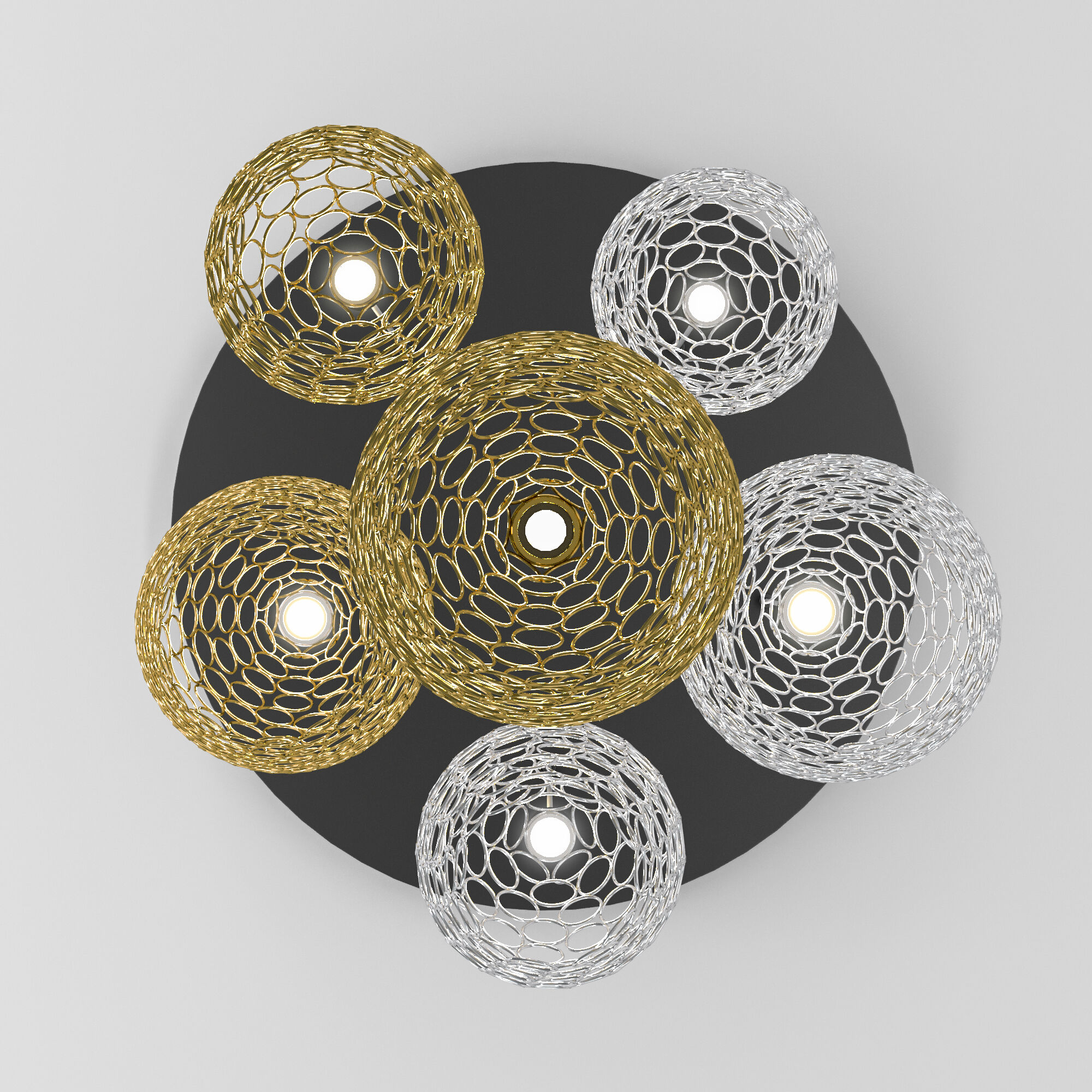 Люстра Eurosvet 90352/6 золото/хром