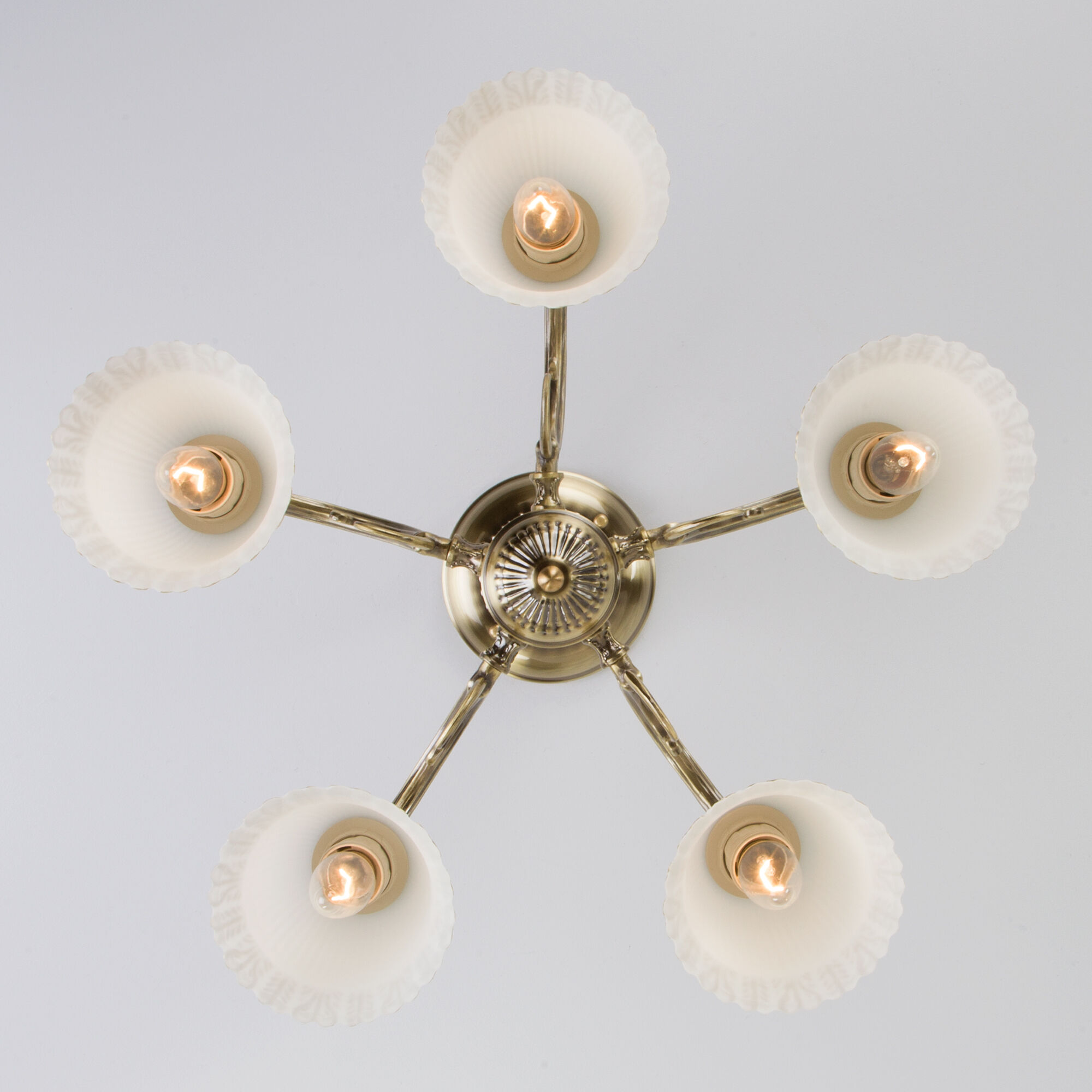 Люстра Eurosvet 60107/5 античная бронза