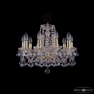 Люстра хрустальная 1413/10/165 G Balls Люстра подвесная Bohemia Ivele Crystal 1413/10/165 G Balls