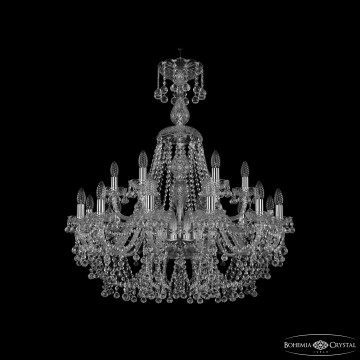 Люстра хрустальная 1409/12+6/300/XL-95 Ni Bohemia Ivele Crystal Люстра Bohemia Ivele Crystal 1409/12+6/300/XL-95 Ni