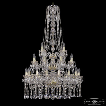 Люстра хрустальная 1413/16+8+4/300/h-134/3d G Люстра большая Bohemia Ivele Crystal 1413/16+8+4/300/h-134/3d G