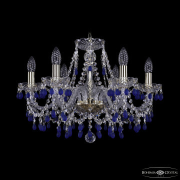 Люстра хрустальная 1410/6/195 G V3001 Bohemia Ivele Crystal Люстра подвесная Bohemia Ivele Crystal 1410/6/195 G V3001