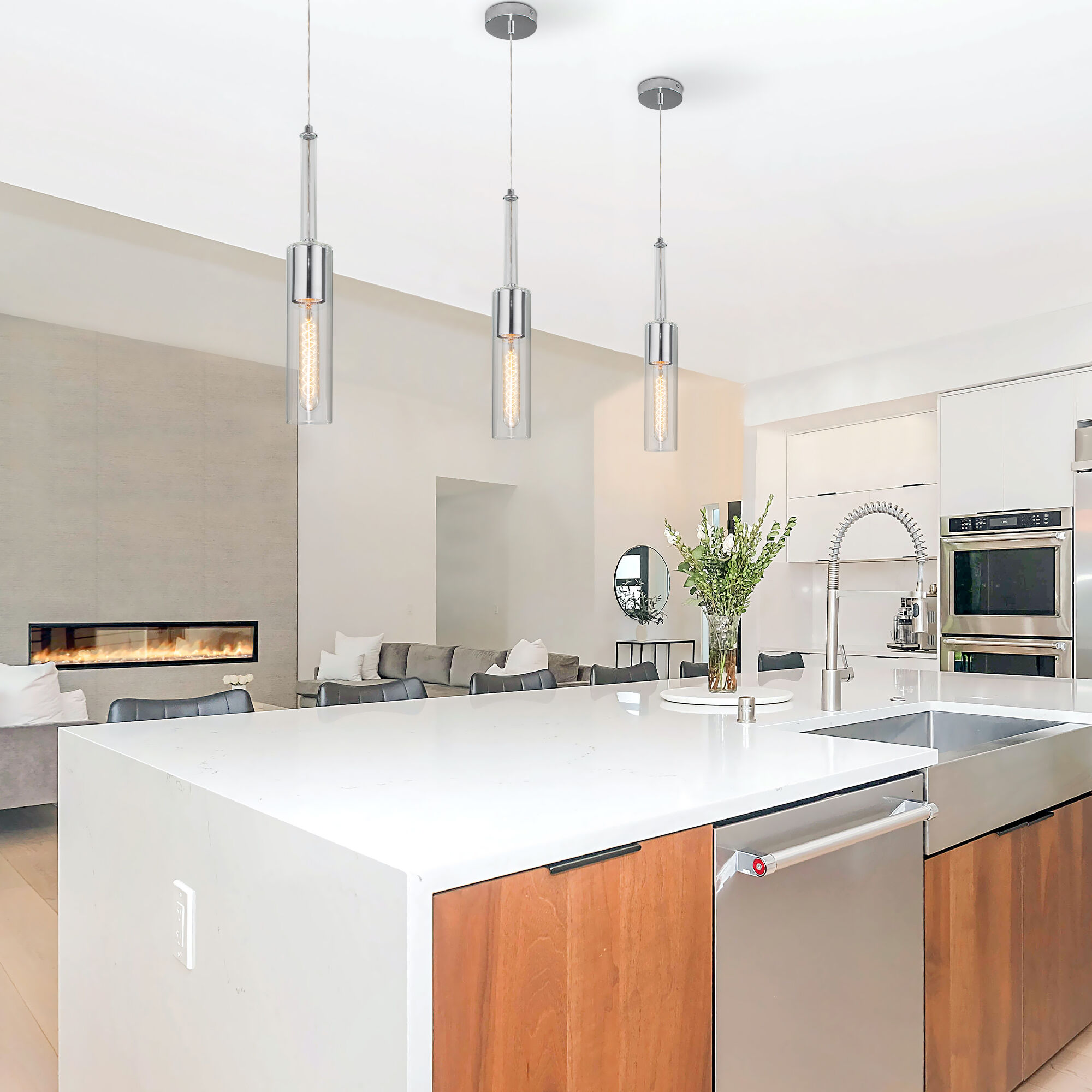 Люстра одинарный Eurosvet 50226/1 прозрачный