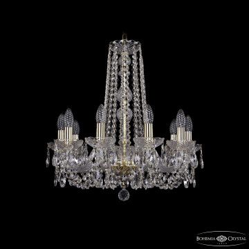 Люстра хрустальная 1402/10/195/h-58 G Люстра большая Bohemia Ivele Crystal 1402/10/195/h-58 G