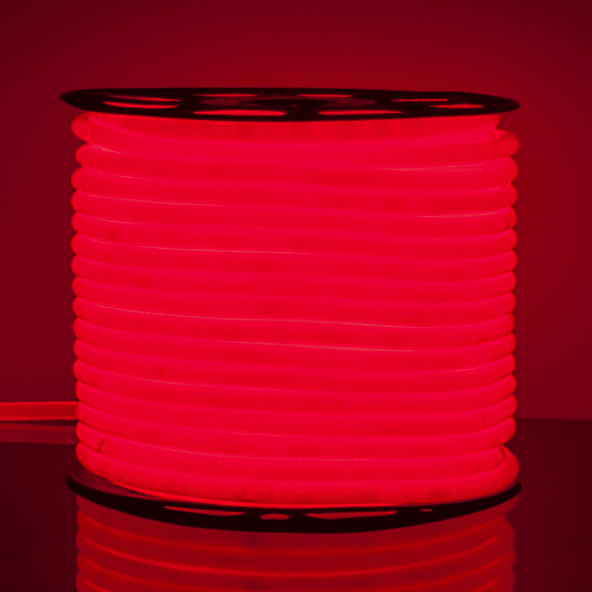 Уличный светильник Elektrostandard Гибкий неон 220V 9,6W 144Led 2835 IP67 круглый красный, 50 м