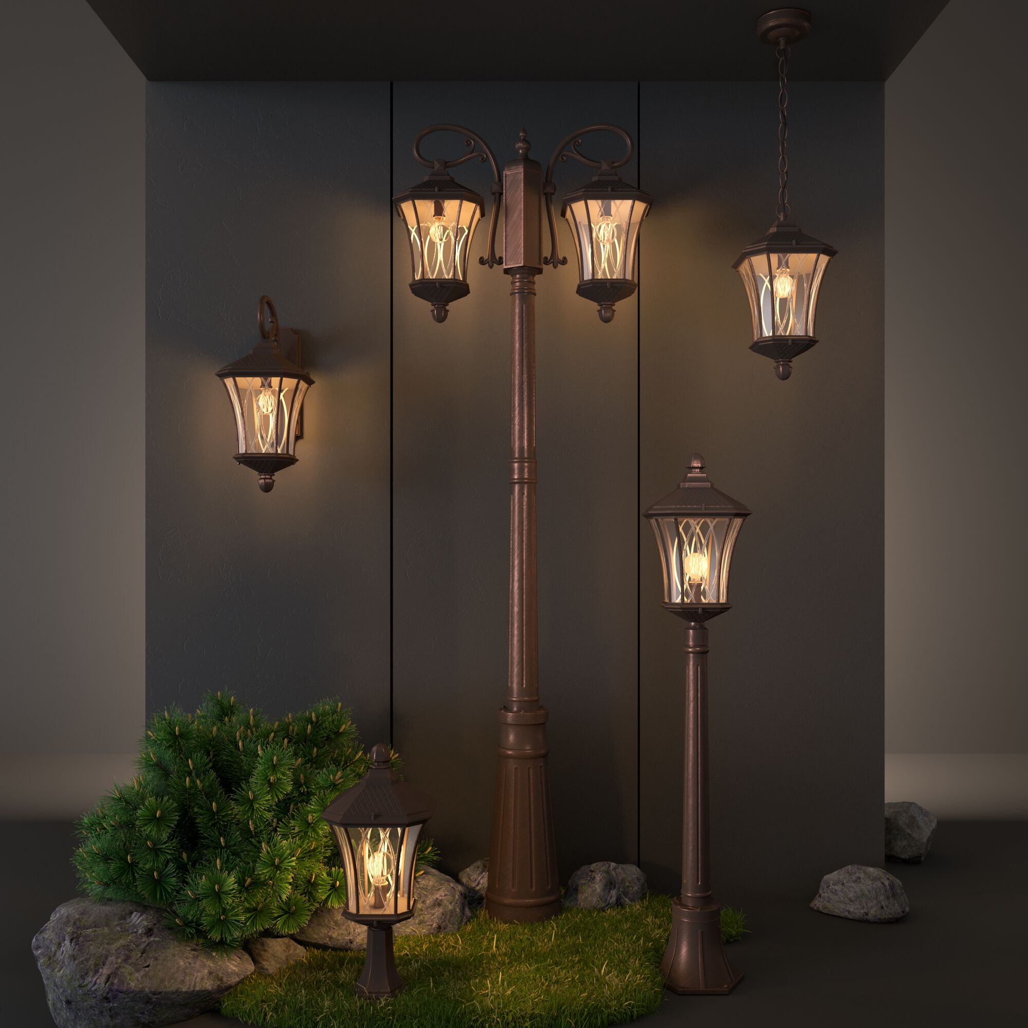 Уличный светильник Elektrostandard GLXT-1450H капучино