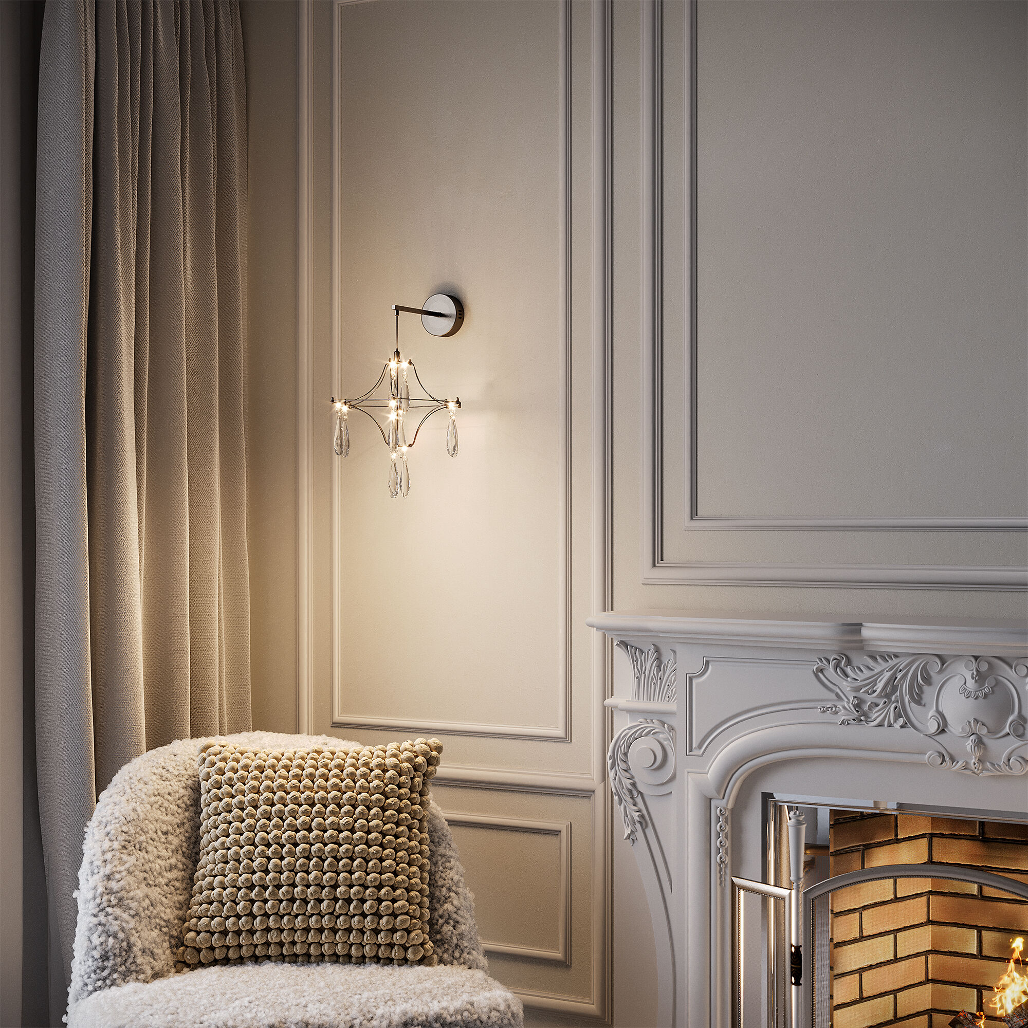 Светильник Bogate's 442/1 хром