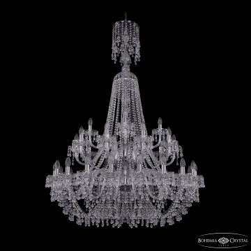 Люстра хрустальная 1410/20+10+5/400/XL-160/2d Ni V0300 Bohemia Ivele Crystal Люстра большая Bohemia Ivele Crystal 1410/20+10+5/400/XL-160/2d Ni V0300