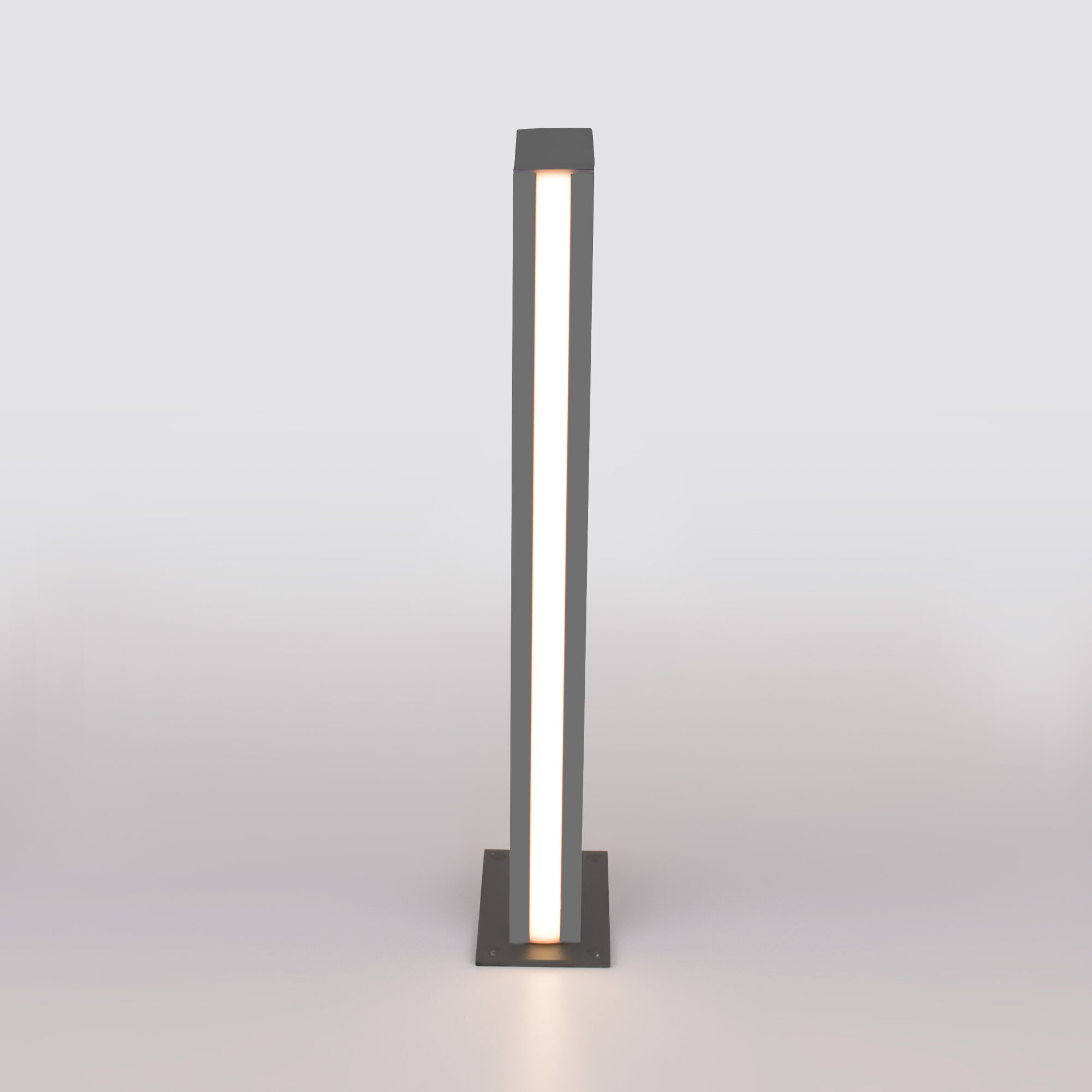 Уличный светильник на столбе Elektrostandard 1538 TECHNO LED серый