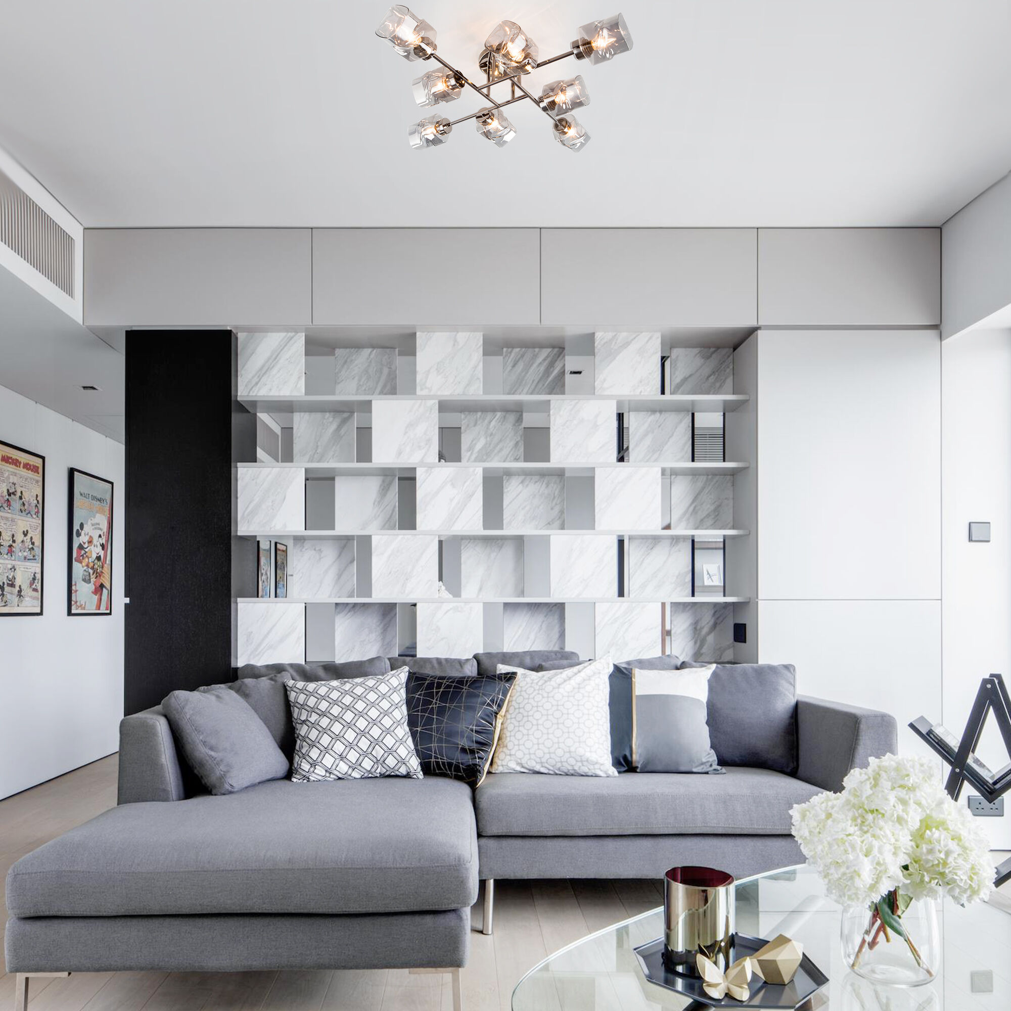 Люстра Eurosvet 30165/8 черный жемчуг