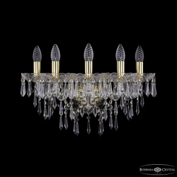 Бра хрустальные 1403B/5/160/XL G Бра на 3 и более ламп Bohemia Ivele Crystal 1403B/5/160/XL G