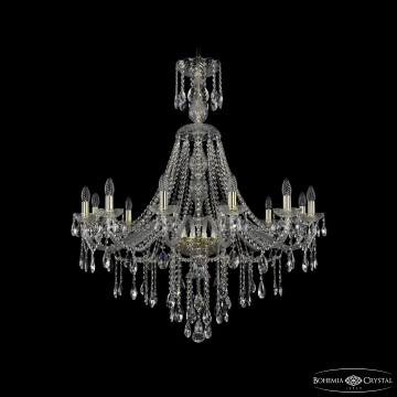 Люстра хрустальная 1415/12/360/XL-113 G Люстра большая Bohemia Ivele Crystal 1415/12/360/XL-113 G