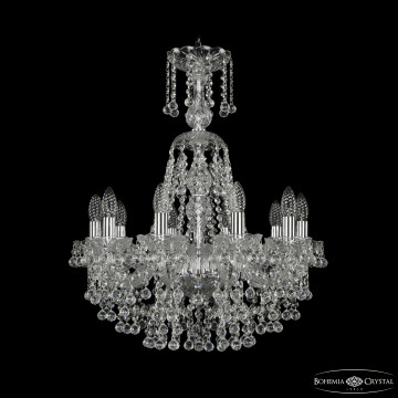 Люстра хрустальная 1409/10/195/XL-67 Ni Люстра подвесная Bohemia Ivele Crystal 1409/10/195/XL-67 Ni