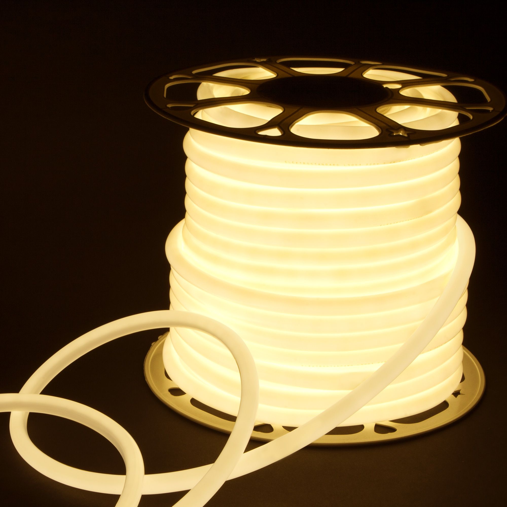 Уличный светильник Elektrostandard Гибкий неон 220V 9,6W 144Led 2835 IP67 круглый дневной белый, 50 м