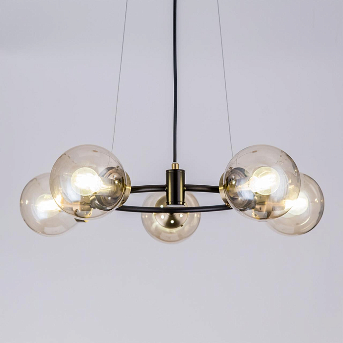 CL105155 Планета Черн+Дымч. Св-к Люстра Люстра подвесная  CL105155