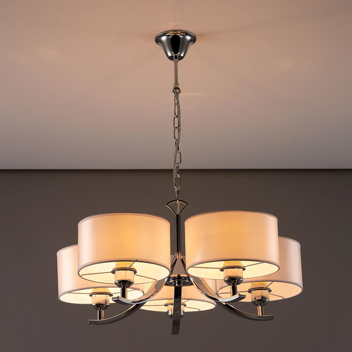 CL466150 Эвита Хром+Белый Св-к Люстра Люстра подвесная  CL466150