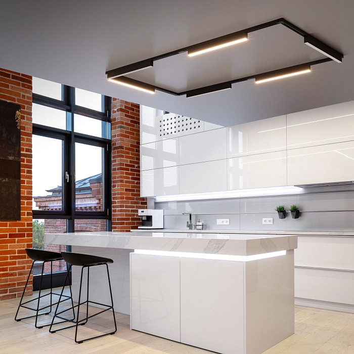 Elektrostandard X-Line черный матовый 28W 4200K (LTB55) трехфазный