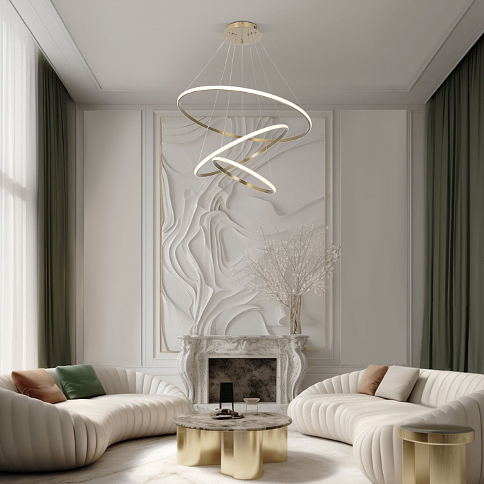 Люстра Eurosvet 90264/3 латунь