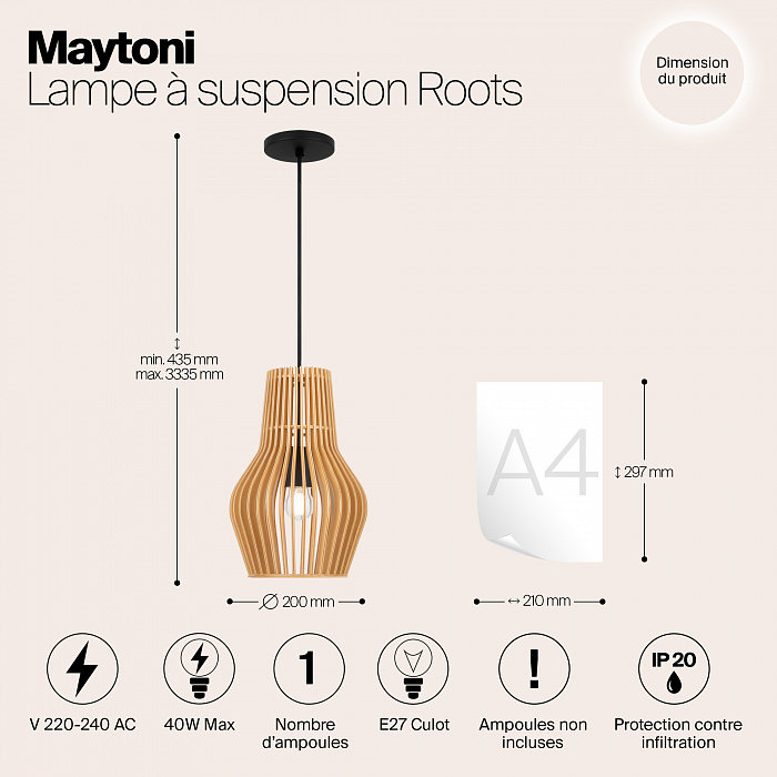 Светильник Maytoni MOD191PL-01W