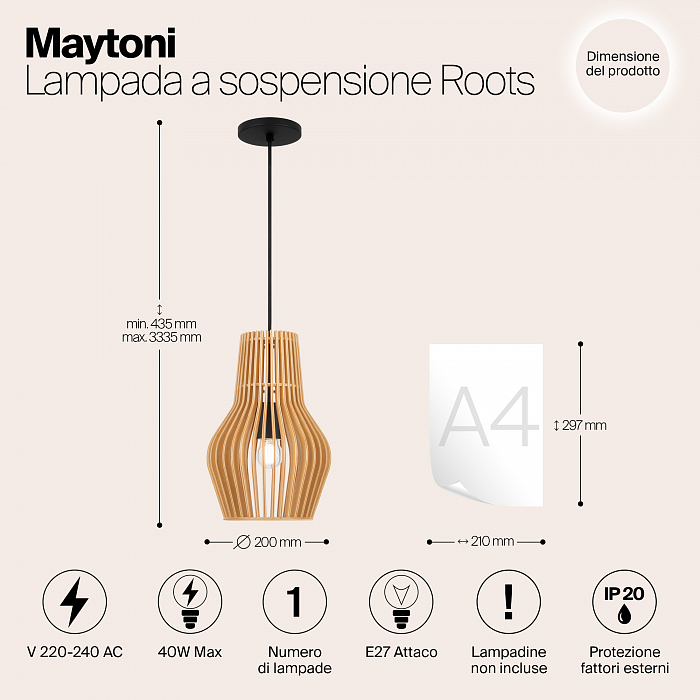 Светильник Maytoni MOD191PL-01W