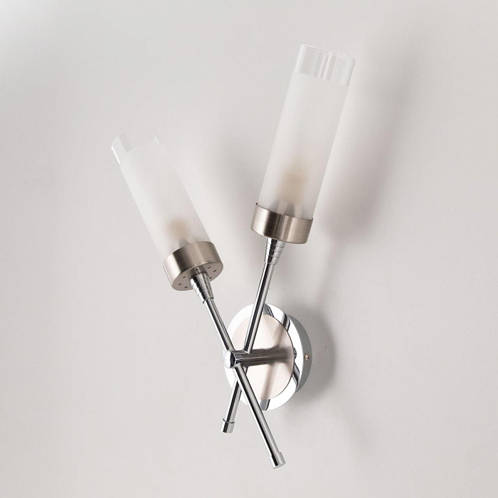 CL109321 Хеликс Хром Мат+Хром Св-к Бра Бра на 2 лампы  CL109321