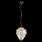 Светильник одинарный Crystal Lux CHARME SP2 GOLD/TRANSPARENT