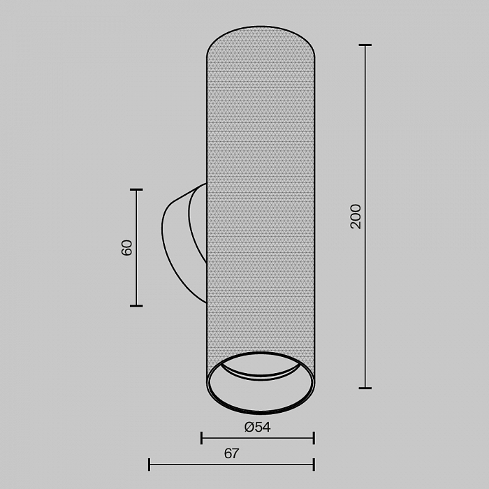 Бра Technical C080WL-02-GU10-W