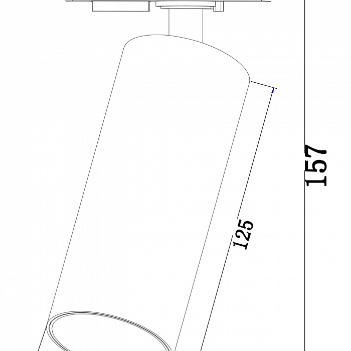 Трековая система Трековый светильник Technical TR021-1-12B3K