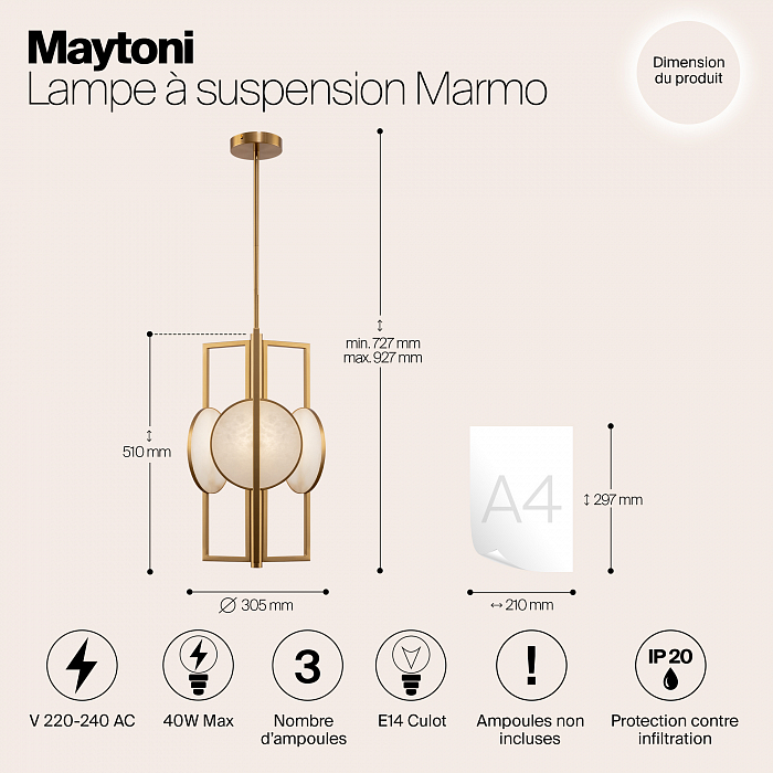 Светильник одинарный Maytoni MOD099PL-03G