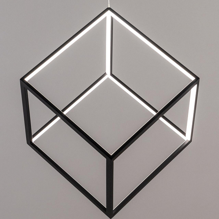 CL719301 Куб Черный Св-к Подвес, LED 40W*4000K Светильник светодиодный  CL719301