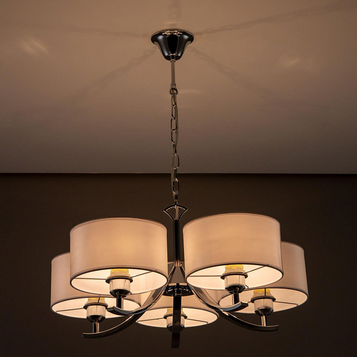 CL466150 Эвита Хром+Белый Св-к Люстра Люстра подвесная  CL466150