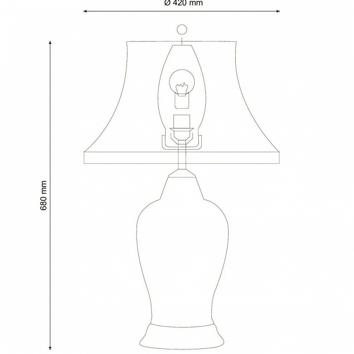 Настольная лампа интерьерная Lucia Tucci Harrods T935.1